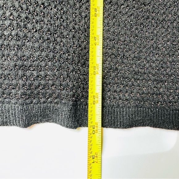 Love For Humanity Black Label Women’s Sz Large Black & Gold Long Sleeve Cardigan - Picture 9 of 9